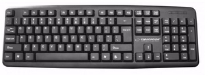 Esperanza EK134 klaviatuur USB must