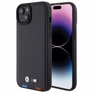 BMW BMHCP15M22PTDK iPhone 15 Plus 6.7" must/must Leather Stamp Tricolor
