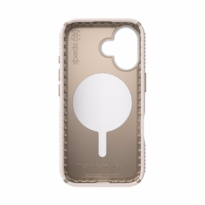 Speck Presidio2 Grip MagSafe'i ja ClickLocki toega ümbris iPhone 16-le, Bleached Bone/Heirloom Gold