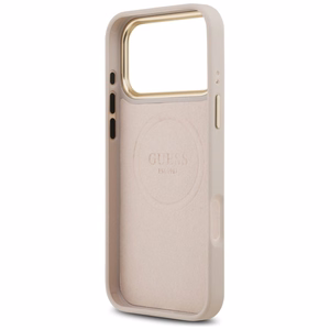 Guess 4G Logo Plate MagSafe Ümbris jaoks iPhone 17 Pro Max - Roosa