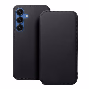 DUAL POCKET Book ümbris jaoks SAMSUNG S25 Plus must