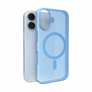 Puro Daylight Magsafe Compatible Silicone Ümbris jaoks iPhone 17 - Translucent Sinine