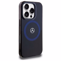 Mercedes MB Double Layer BiColor MagSafe Ümbris jaoks iPhone 16 Pro Max - sinine