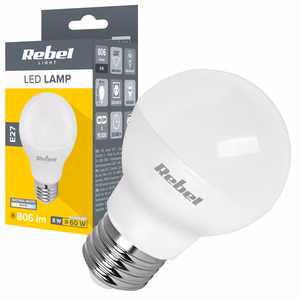 Rebel G45 E27 LED bulb, 8 W, 4000 K, 230 V
