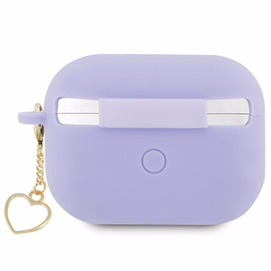 Guess GUAP2LSCHSU AirPods Pro 2 чехол фиолетовый/фиолетовый Silicone Charm Heart Collection