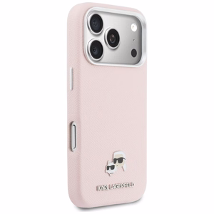 Karl Lagerfeld ümbris iPhone 17 Pro Max 6,9" jaoks, HC MAGSAFE PU FW K&C peamärgiga, roosa
