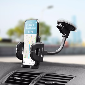 Car phone hoidja Forcell F-Grip Regular 17 cm windshield / dashboard / air vent must
