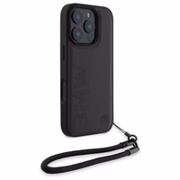 BMW Signature Leather Wordmark Cord Ümbris jaoks iPhone 16 Pro - must