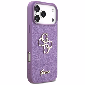 Guess Fixed Glitter Big 4G ümbris jaoks iPhone 17 Pro Max - lilla