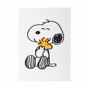 Snoopy Lazy Days A5 märkmik plüüskaanega