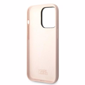 Karl Lagerfeld KLHCP14LSNCHBCP iPhone 14 Pro 6.1" жёсткий чехол розовый/розовый Silicone Choupette