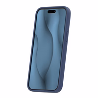 Silikoon Thin Mag ümbris for iPhone 16 Pro Max 6,9" tumesinine
