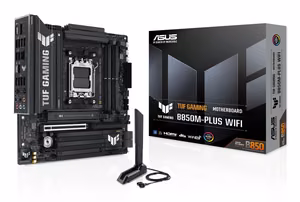 ASUS TUF GAMING B850M-PLUS WIFI emaplaat AMD B850 Socket AM5 micro ATX