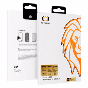 Karastatud klaas Tel Protect 10X HD Titanium jaoks Iphone 15