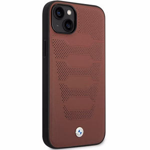 Ümbris BMW BMHCP14S22RPSR iPhone 14 6.1" burgundy/burgundy Leather Seats Pattern