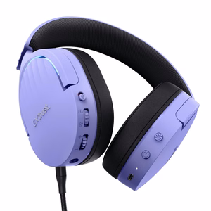 Trust GXT 491P FAYZO kõrvaklapid juhtme ja juhtmevaba peapael mängude USB Type-A Bluetooth mustad, lilla