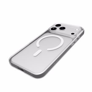 Puro Lite Mag TPU+PC Ümbris Compatible with MagSafe jaoks iPhone 17 Pro Max - Läbipaistev with Valge Ring