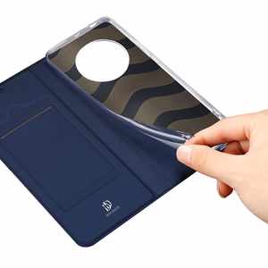 Dux Ducis Skin Pro Ümbris jaoks Honor Magic5 Flip Card Wallet Stand sinine