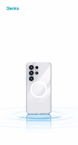 Benks Magnetic Crystal Ümbris (A050) for Samsung Galaxy S26 Ultra läbipaistev