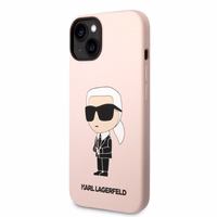 Karl Lagerfeld KLHMP14MSNIKBCP iPhone 14 Plus 6.7" hardcase roosa/roosa Silicone Ikonik Magsafe