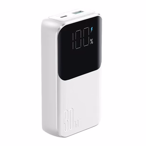Mini-elektrijaam sisseehitatud kaablitega Joyroom JR-PBC06 30W 10000mAh - valge