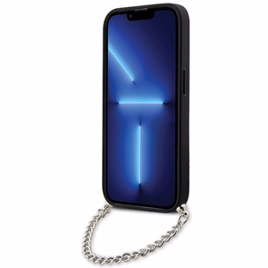 Karl Lagerfeld KLHCP14LSACKLHPK iPhone 14 Pro 6.1" black/black hardcase Saffiano Monogram Chain