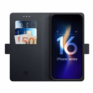 3mk Wallet Ümbris jaoks iPhone 16 - must