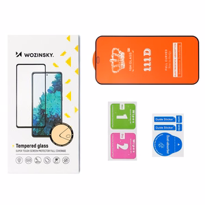 Wozinsky закаленное стекло с клеевым слоем по всей поверхности для Samsung Galaxy S24 Ultra с черной рамкой