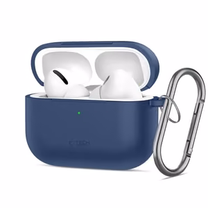 Tech-Protect Силиконовый чехол Hook для AirPods Pro - тёмно-синий