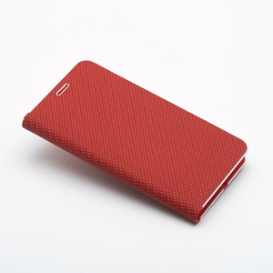 LUNA Book Carbon jaoks XIAOMI Redmi Note 14 4G (GLOBAL - 164,84mm x 78,15mm x 8,16mm) punane