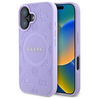 Guess Saffiano Peony Classic Logo MagSafena iPhone 16 Plus Ümbris - lilla