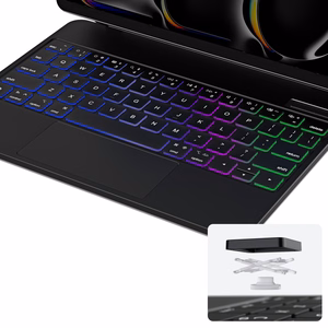 Dux Ducis Keyboard (MK Series) Case with Bluetooth Keyboard for iPad Pro 11" 2024 - Black