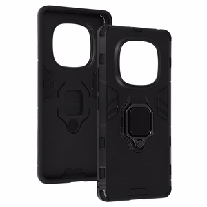 Ring Armor Ümbris jaoks Xiaomi Redmi Note 14 Pro 4G Must