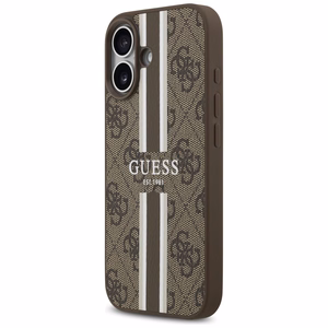 Guess 4G Printed Stripes MagSafe ümbris jaoks iPhone 17 - brown