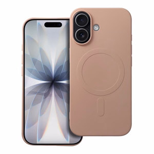 SILICONE MAG COVER (big hole) Ümbris compatible with MagSafe jaoks IPHONE 17 roosa