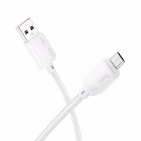 Kaabel USB A to Micro USB Hoco 2,4A 1 m X113 valge