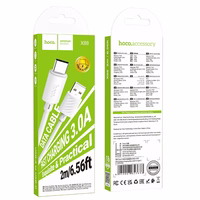 Kaabel USB A to USB C Hoco 3A 2 m X88 valge