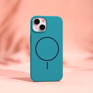 Silicone Thin Mag ümbris iPhone 14 6,1" türkiissinine
