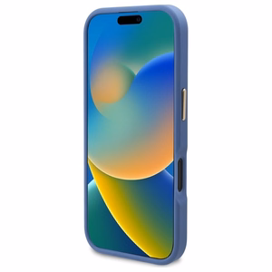 Guess 4G Logo Plate MagSafe iPhone 16 Ümbris - sinine