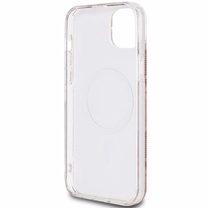 GUESS ümbris jaoks IPHONE 15 compatible with MagSafe GUHMP15SHGCUSTGW (IML GCUBE) brown