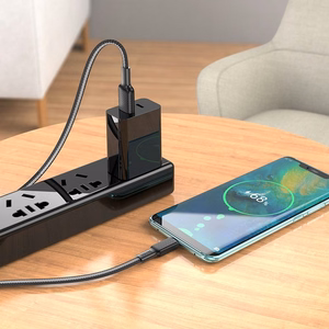 Кабель USB A - USB C Hoco 3A 1 m X69 чёрно-белый