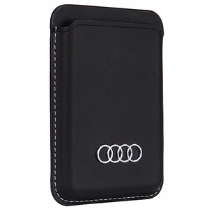 Audi Synthetic Leather magnetic wallet compatible with MagSafe - must