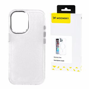 Wozinsky Glitter Ümbris jaoks Samsung Galaxy S25 - Clear with Glitter