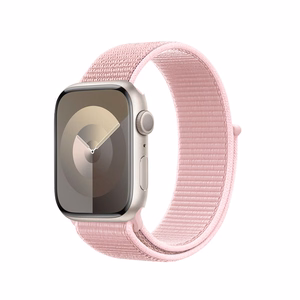 Crong Nylon nailonist spordirihm Apple Watchile 38/40/41/42 mm, puudriroosa