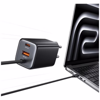 Võrgulaadija USAMS JC Series CC266 65W GaN Fast Charger 2xUSB-C 1xUSB-A valge