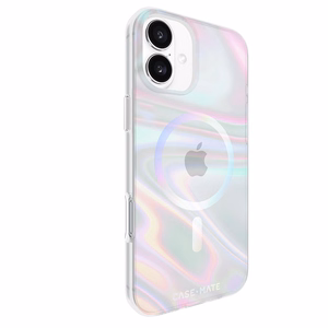 Case-Mate Soap Bubble MagSafe ümbris seadmele iPhone 16 Plus, sillerdav