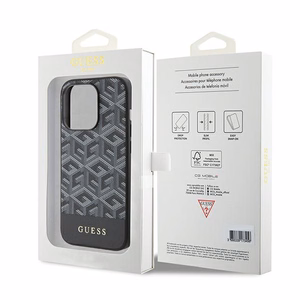 Guess GCube Stripes MagSafe ümbris jaoks iPhone 15 Pro Max - must