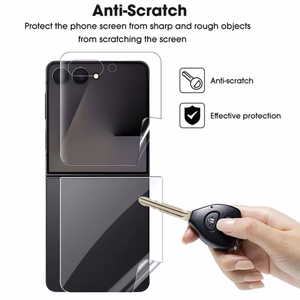 Ekraanikaitse Flexible Clear HD komplekt 2in1 Samsung F741 Z Flip6 / F761 Z Flip7 FE (Bulk)
