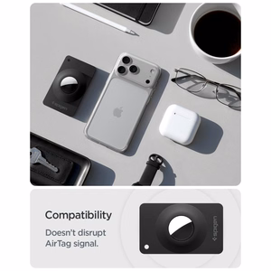 Чехлы Spigen AirFit 2 для Apple AirTag 1/2, 2 шт. — чёрные