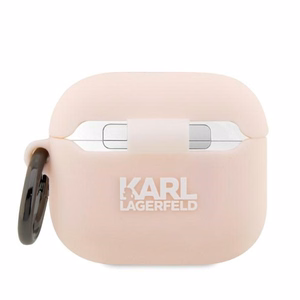 Karl Lagerfeld KLA3RUNCHP AirPods 3 чехол розовый/розовый Silicone Choupette Head 3D